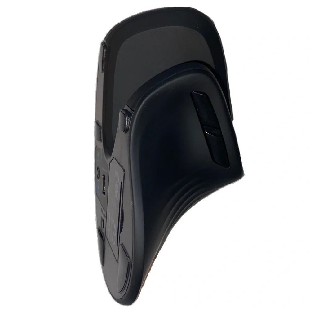Jelly Comb 2.4G USB Bluetooth Ergonomic Optical Vertical Mouse Model MV045,Black